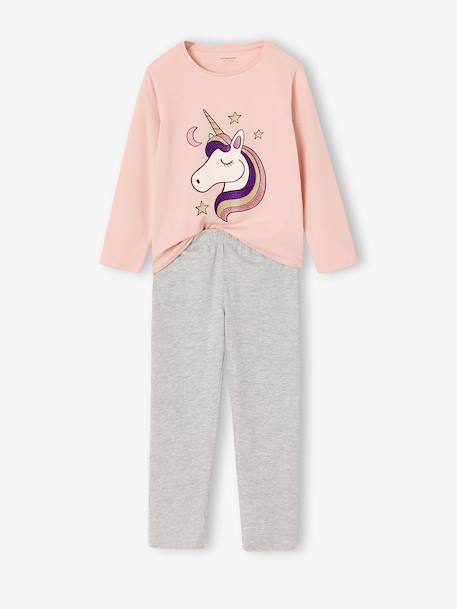 Lot de 2 pyjamas fille rose poudré 2 - vertbaudet enfant 