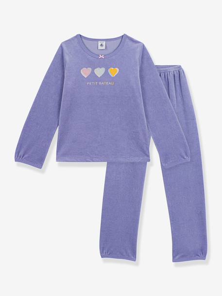 Pyjama enfant coeurs bleu 1 - vertbaudet enfant 