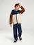 Gilet zippé à capuche garçon bleu moyen+vert sapin 7 - vertbaudet enfant 