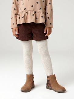 -Short en velours forme paperbag fille