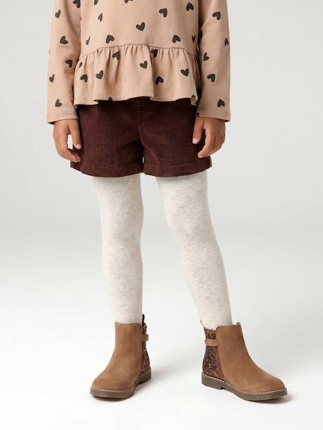 Fille-Short-Short en velours forme paperbag fille
