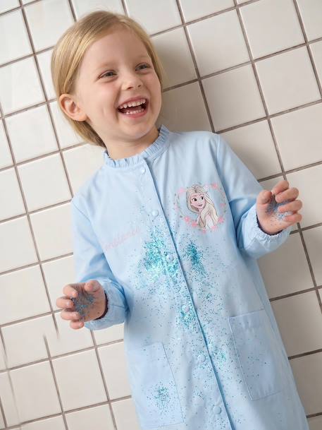 Tablier La Reine des Neiges personnalisable bleu ciel 1 - vertbaudet enfant 
