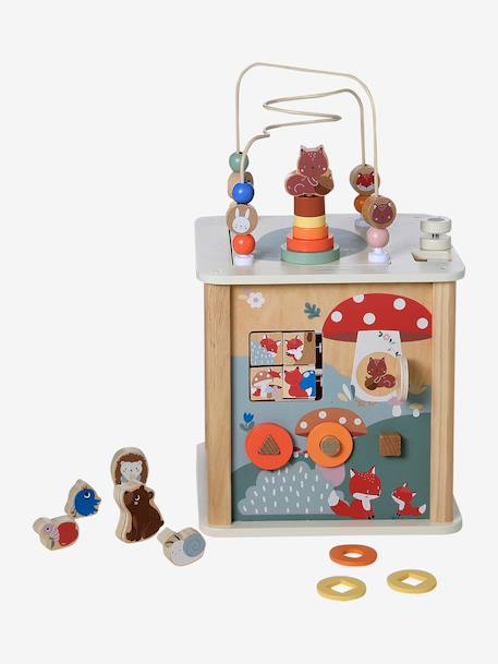 Cube d’activités avec boulier en bois FSC® 4 Saisons+Happy Forest 15 - vertbaudet enfant 