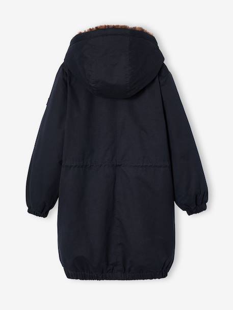 Parka fille doublée noir 9 - vertbaudet enfant 