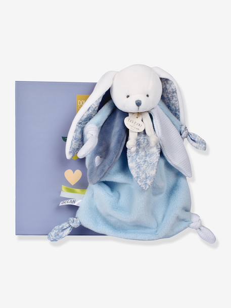 Lapin doudou cœur océan 25 cm bleu 2 - vertbaudet enfant 