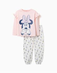 Pyjama long en coton avec imprimés minnie  - vertbaudet enfant