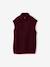 Pull camionneur sans manches fille bordeaux+gris chiné 1 - vertbaudet enfant 