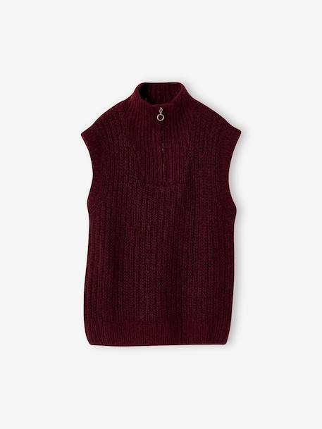 Fille-Pull, gilet, sweat-Pull camionneur sans manches fille