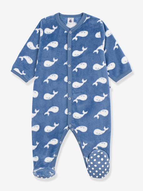 Surpyjama bébé imprimé baleine bleu nuit 1 - vertbaudet enfant 