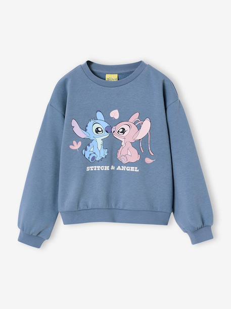 Sweat Lilo et Stitch bleu chambray 1 - vertbaudet enfant 