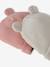 Lot de 2 bonnets naissance à oreilles d'ours bleu pâle + gris chiné+écru + beige+rose poudré 6 - vertbaudet enfant 