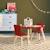 Table carrée enfant bois de pin 2 assises - judith Blanc+Rose+Terracotta+Vert+Vert olive 13 - vertbaudet enfant 
