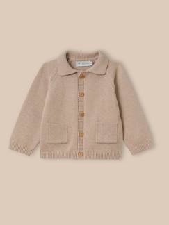 -Cardigan col polo bébé