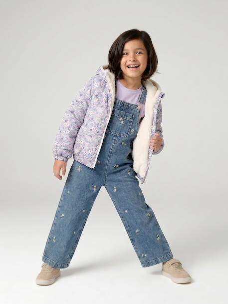 Salopette fille bleu jean 3 - vertbaudet enfant 