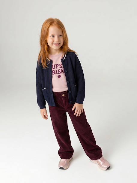 Gilet fille manches longues marine 7 - vertbaudet enfant 