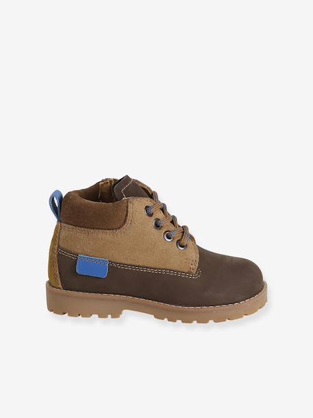 Boots premiers pas bébé cuir brun 2 - vertbaudet enfant 