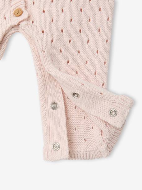 Ensemble combinaison et bonnet naissance fille rose pâle 6 - vertbaudet enfant 