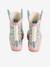 Bottes pluie fille caoutchouc bleu imprimé+écru+lot rose 16 - vertbaudet enfant 