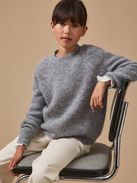 Fille-Pull en laine et mohair fille