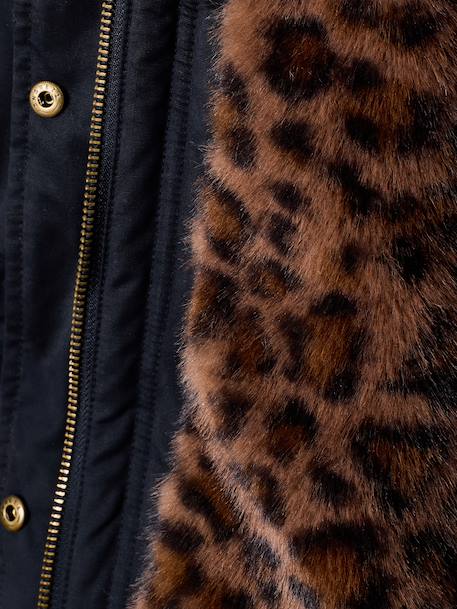Parka fille doublée noir 12 - vertbaudet enfant 