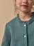 Gilet fille en molleton - coton biologique Amande+Cerise+Marine+Vert anglais 17 - vertbaudet enfant 