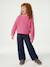 Jean large fille bleu moyen+denim brut 6 - vertbaudet enfant 