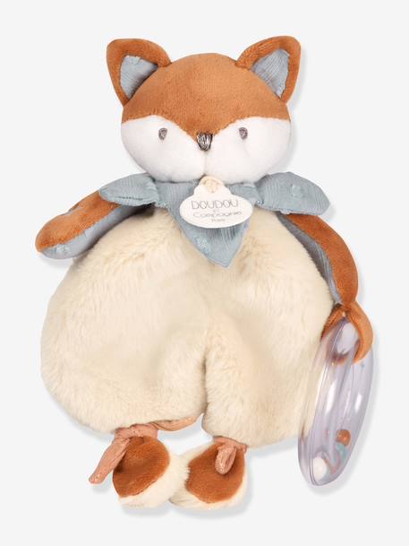 Doudou hochet Timo renard 18 cm orange 1 - vertbaudet enfant 