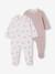Lot de 2 dors-bien bébé fille dos pressionné beige chiné 1 - vertbaudet enfant 