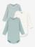 Lot 3 bodies manches longues vert clair 1 - vertbaudet enfant 