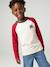 T-shirt manches longues garçon bordeaux+ocre+vert sauge 1 - vertbaudet enfant 