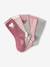 Lot 5 paires de chaussettes coeur fille abricot+beige+bleu chambray+mauve 8 - vertbaudet enfant 