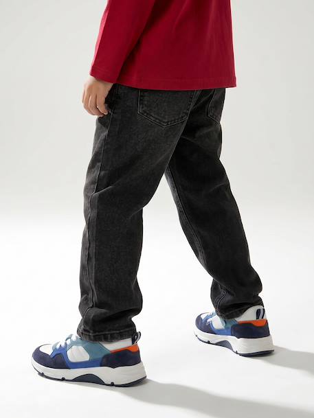 Jean loose morphologie medium double stone+noir 21 - vertbaudet enfant 