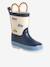 Bottes de pluie bébé détails ludiques bleu clair+marine+rayé marine+vert imprimé 7 - vertbaudet enfant 