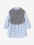Robe-chemise fille effet 2 en 1 écru+gris chiné+marine 9 - vertbaudet enfant 