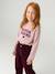 T-shirt manches longues fille encre+rose pâle+vert 6 - vertbaudet enfant 