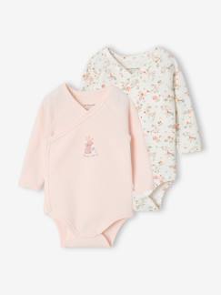 Bébé-Body-Lot de 2 bodies naissance manches longues 