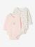 Lot de 2 bodies naissance manches longues cappuccino+rose pâle+vert sauge 8 - vertbaudet enfant 