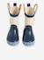 Bottes de pluie bébé détails ludiques bleu clair+marine+rayé marine+vert imprimé 10 - vertbaudet enfant 