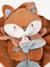 Doudou attache-sucette Timo renard marron 4 - vertbaudet enfant 