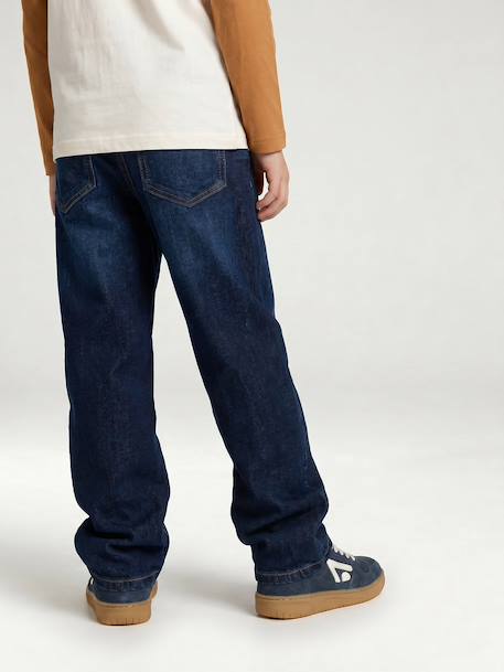 Jean droit garçon morphologie medium denim brut+stone 8 - vertbaudet enfant 