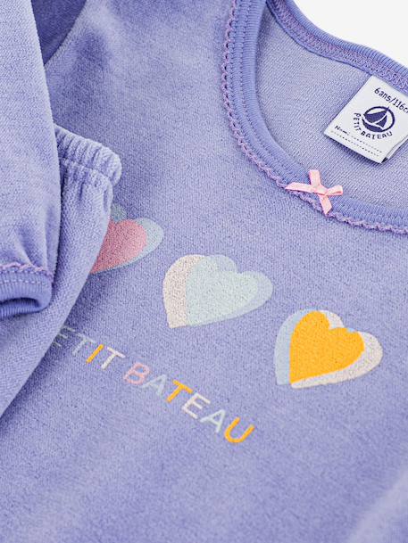 Pyjama enfant coeurs bleu 3 - vertbaudet enfant 
