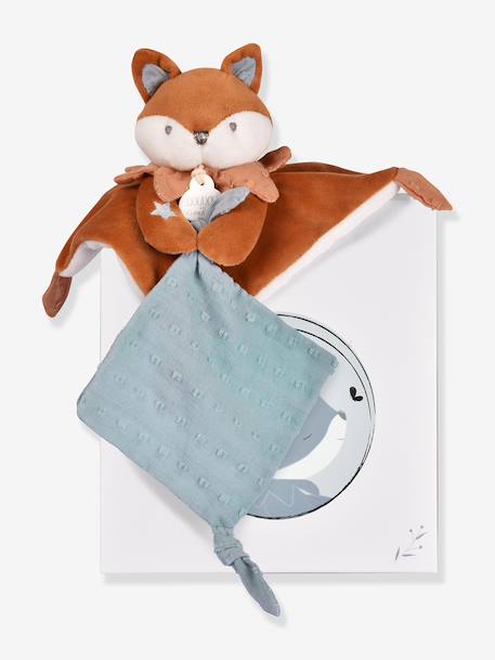 Doudou attache-sucette Timo renard marron 2 - vertbaudet enfant 