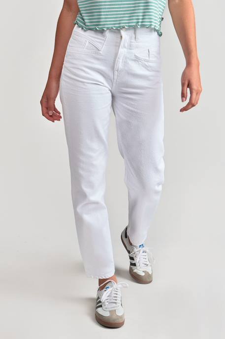 Jeans loose, large boyfit, 7/8ème White 1 - vertbaudet enfant 