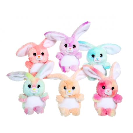 Peluche - lapin cloudy 15 cm Blue+Orange 2 - vertbaudet enfant 