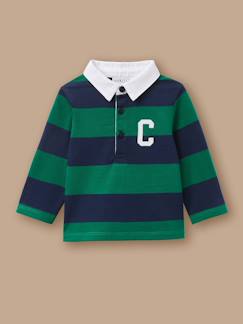 Polo rubgy bébé - coton biologique  - vertbaudet enfant