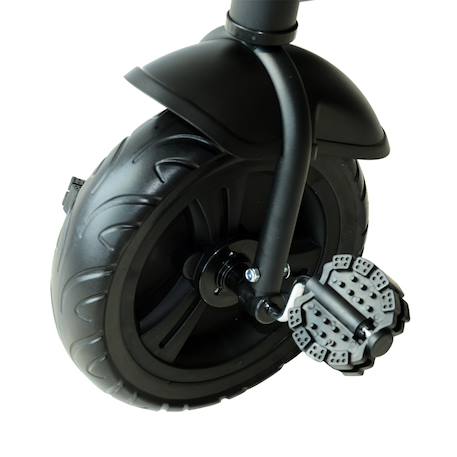 Tricycle enfant multi-équipé garde-boue sonnette pédales antidérapantes siège réglable 2 positions avec dossier Black 5 - vertbaudet enfant 