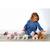 Peluche - peluche chien fun puppies sonore, gris foulard rose - 17 cm Pink 4 - vertbaudet enfant 