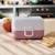Lunch box à compartiments 800ml tresor Blanc/rose+Bleu dino+Bleu infinity+Bleu wolf+Bleu/crème+Cannelle fox+Rose birds+Rose blush+Rose papercut+Vert forest+Vert raccoon+Vert/bleu 5 - vertbaudet enfant 