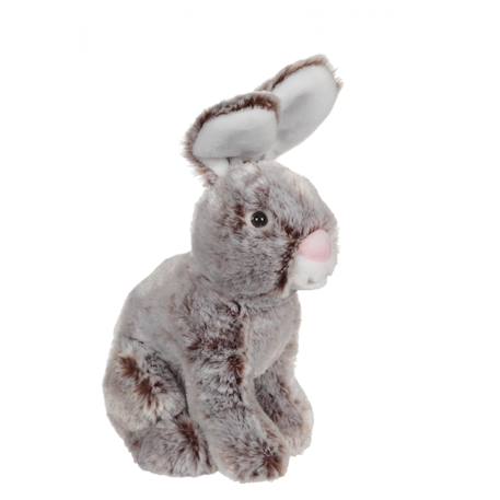 Peluche - peluche lapin flammé douceur marron - 25 cm Brown 3 - vertbaudet enfant 