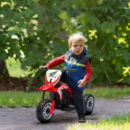 Moto cross électrique enfant 3 roues licence officielle honda crf 450 r 3 km/h max. Fonctions sonores Grey+Red 5 - vertbaudet enfant 